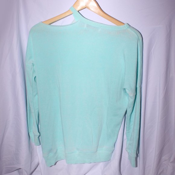 NWT Wildfox Asymmetrical Long Sleeve Knit Sweater Top Size XS - Picture 7 of 9